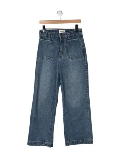 Pre-owned Rolla's High-rise Wide Leg Jeans In Blue