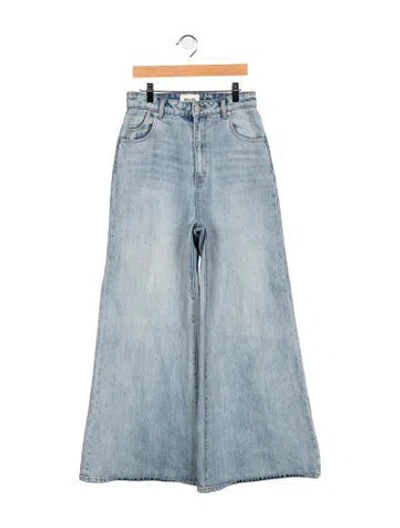 Pre-owned Rolla's High-rise Wide Leg Jeans In Blue