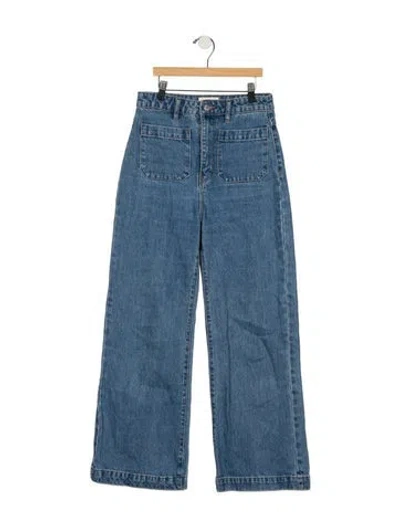 Pre-owned Rolla's High-rise Wide Leg Jeans In Blue