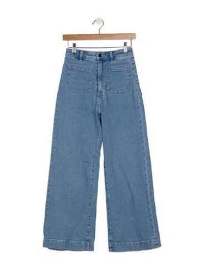 Pre-owned Rolla's High-rise Wide Leg Jeans In Blue