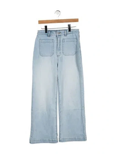 Pre-owned Rolla's High-rise Wide Leg Jeans In Blue
