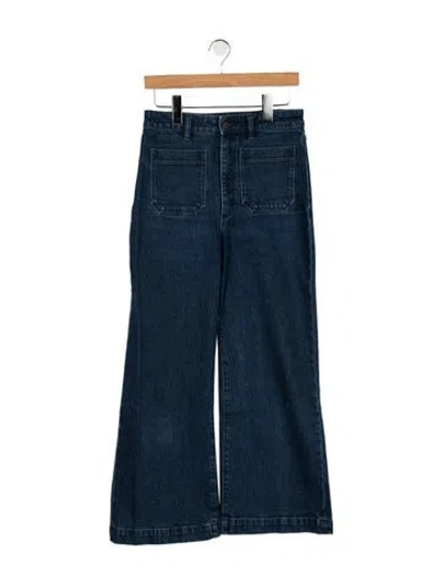 Pre-owned Rolla's High-rise Wide Leg Jeans In Blue