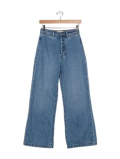 Pre-owned Rolla's High-rise Wide Leg Jeans In Blue