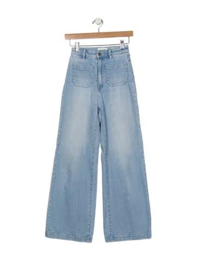 Pre-owned Rolla's High-rise Wide Leg Jeans In Blue