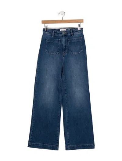 Pre-owned Rolla's High-rise Wide Leg Jeans In Blue