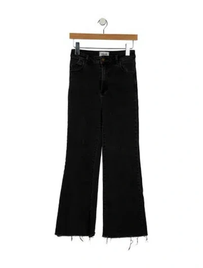 Pre-owned Rolla's High-rise Wide Leg Jeans In Gray