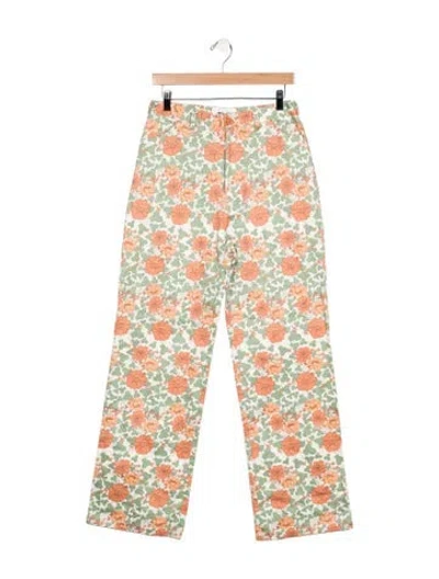 Pre-owned Rolla's High-rise Wide Leg Jeans In Green