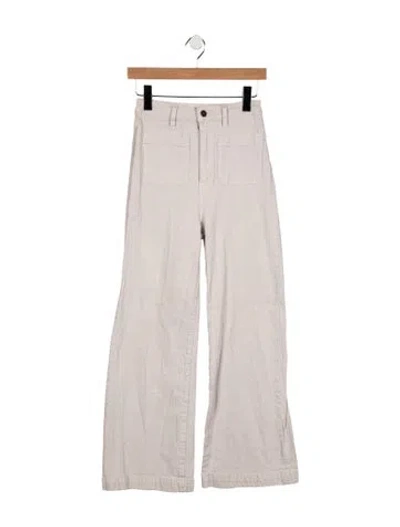Pre-owned Rolla's High-rise Wide Leg Jeans In Neutral