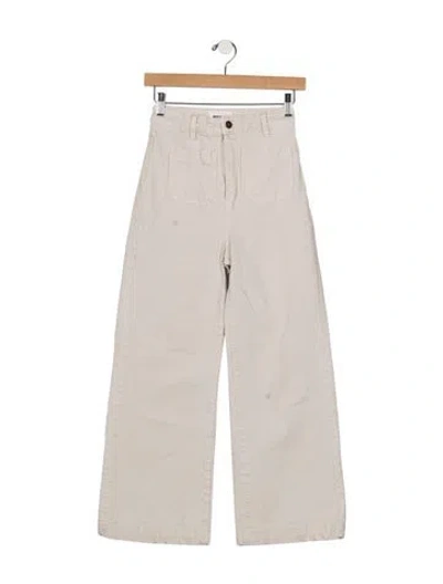 Pre-owned Rolla's High-rise Wide Leg Jeans In Neutrals