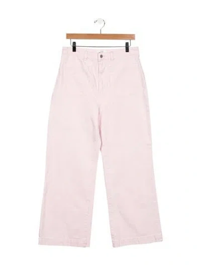 Pre-owned Rolla's High-rise Wide Leg Jeans In Pink