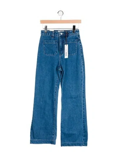 Pre-owned Rolla's High-rise Wide Leg Jeans W/ Tags In Blue