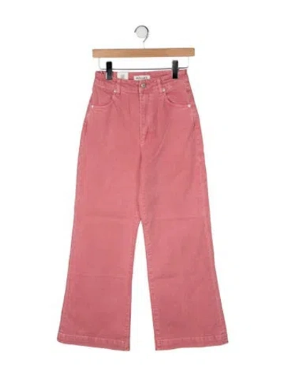 Pre-owned Rolla's High-rise Wide Leg Jeans W/ Tags In Pink