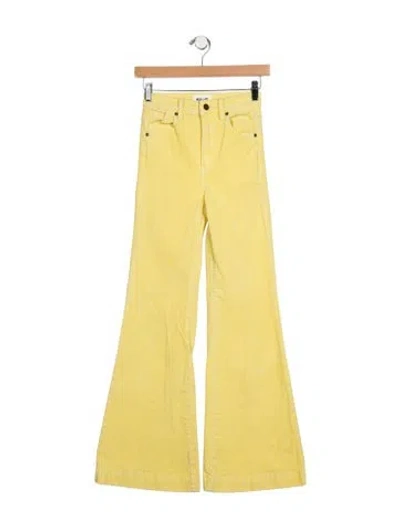 Pre-owned Rolla's High-rise Wide Leg Jeans In Yellow