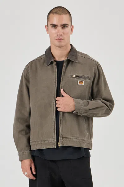Rolla's Jeans Canvas Miner Jacket In Green
