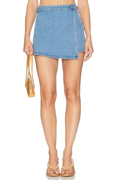 Rolla's Jeans Skort In Country Blue