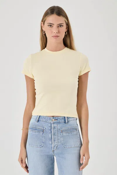 Rolla's Jeans Us Baby Tee In Yellow