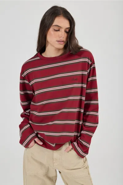 Rolla's Jeans Us Big City Long Sleeve Tee Stripe In Multi