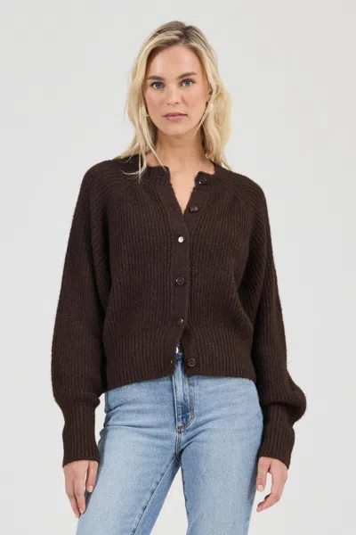 Rolla's Jeans Us Duchess Cardigan In Brown