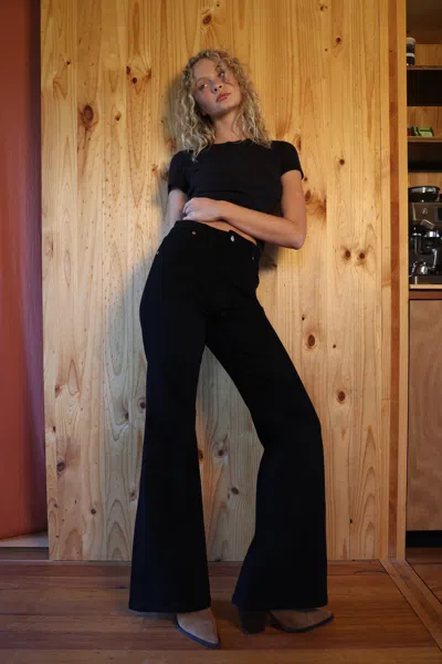 Rolla's Jeans Us Eastcoast Flare Jean In Black