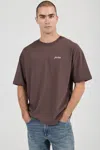 Rolla's Jeans Us Ezy Classic Tee In Brown