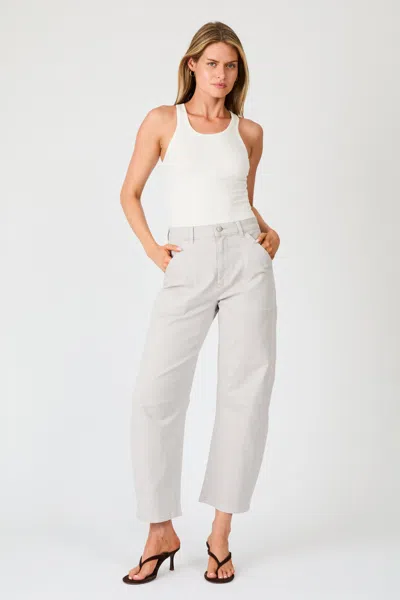 Rolla's Jeans Us Gigi Barrel Trade Pants In Silver Grey
