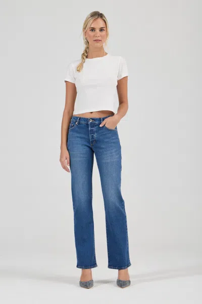 Rolla's Jeans Us Meg Straight Jean In Blue