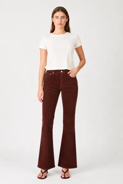Rolla's Jeans Us Midtown Bootcut Corduroy Pants In Cognac