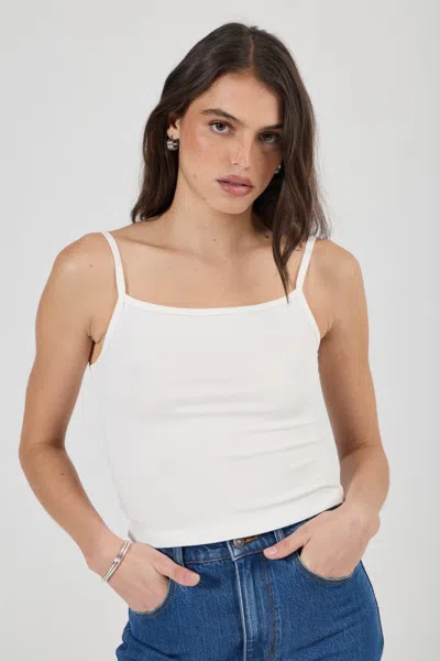 Rolla's Jeans Us Pointe Rib Tank In White