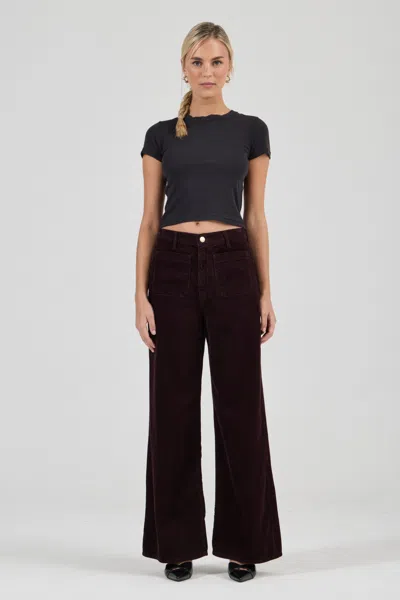 Rolla's Jeans Us Relaxed Sailor Jean Long In Burgundy