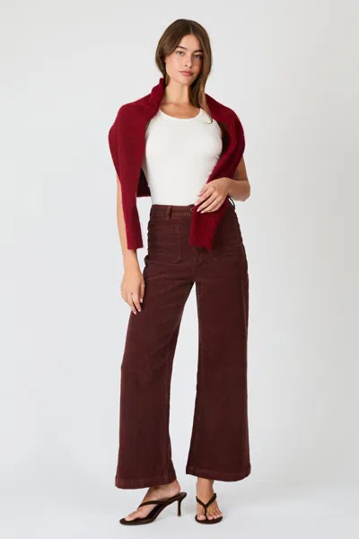Rolla's Jeans Us Sailor Wide Leg Corduroy Pants In Cognac
