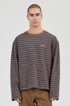 Rolla's Jeans Us Stripe Long Sleeve Tee In Multi