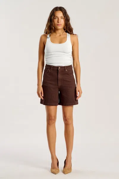 Rolla's Jeans Us Super Mirage Shorts In Brown