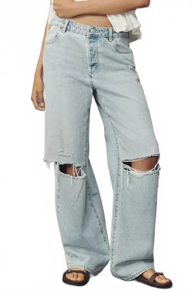Rolla's Kate Baggy Jeans In Long Beach Worn In Animal Print