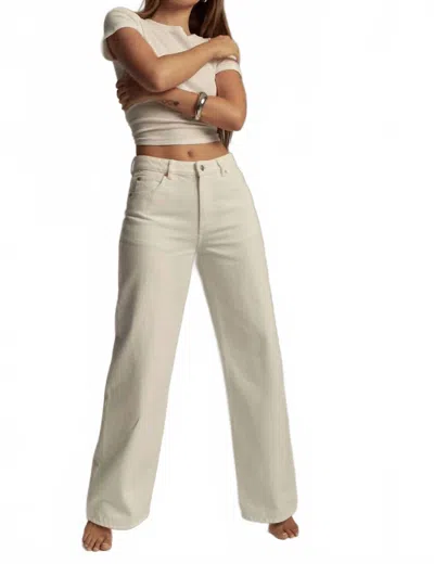 Rolla's Kate Baggy Jeans In Off White In Neutral