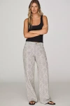 Rolla's Kate Baggy Python High-rise Wide-leg Jeans In White