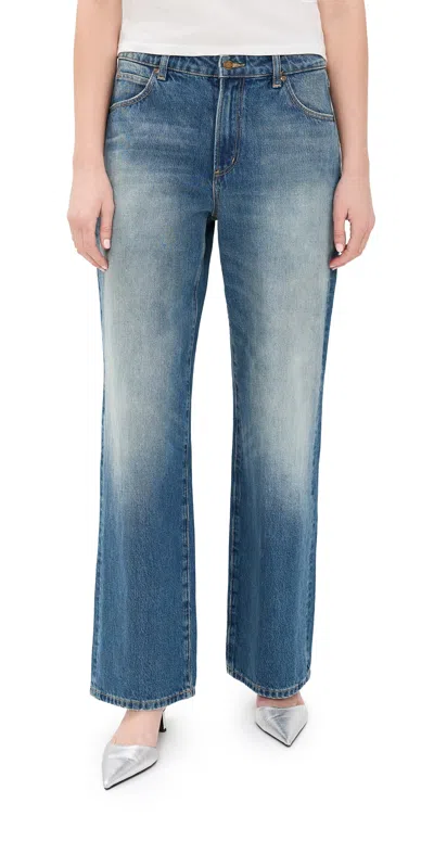 Rolla's Kate Baggy Tough Stone Jeans Mid Vintage Blue