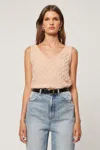 Rolla's Lace Knit Tank Sabine In Pink
