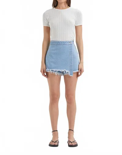 Rolla's Layla Sunshine Skort In Light Vintage Blue In Black