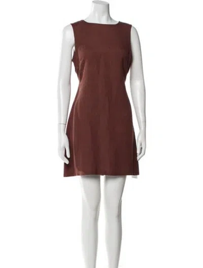 Pre-owned Rolla's Linen Knee-length Dress In Brown