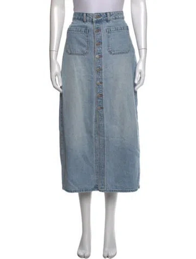Pre-owned Rolla's Long Skirt In Blue