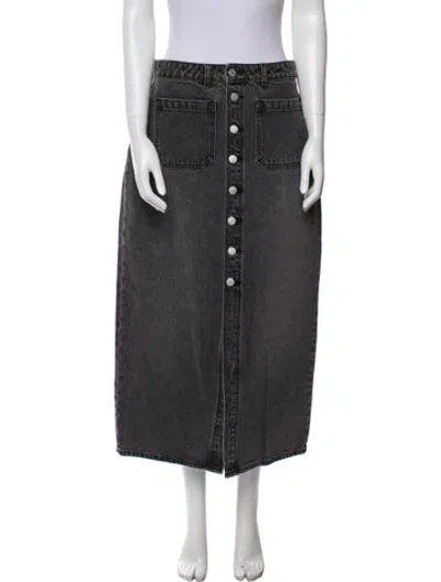 Pre-owned Rolla's Midi Length Skirt W/ Tags In Gray