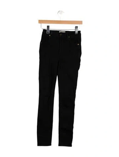 Pre-owned Rolla's Mid-rise Skinny Leg Jeans In Black