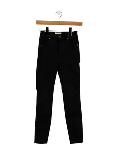 Pre-owned Rolla's Mid-rise Skinny Leg Jeans In Black