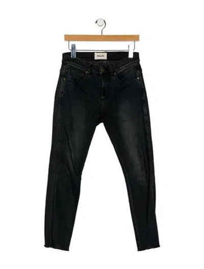 Pre-owned Rolla's Mid-rise Skinny Leg Jeans In Black