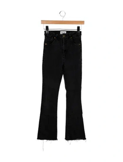 Pre-owned Rolla's Mid-rise Straight Leg Jeans In Black
