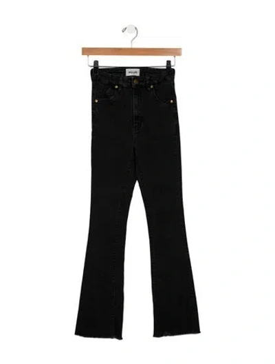 Pre-owned Rolla's Mid-rise Straight Leg Jeans In Black