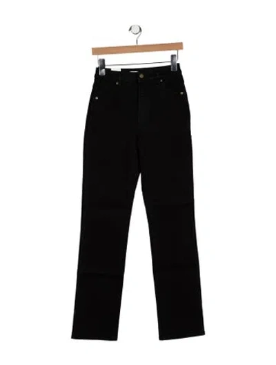 Pre-owned Rolla's Mid-rise Straight Leg Jeans In Black