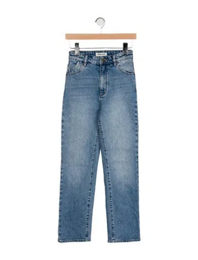 Pre-owned Rolla's Mid-rise Straight Leg Jeans In Blue