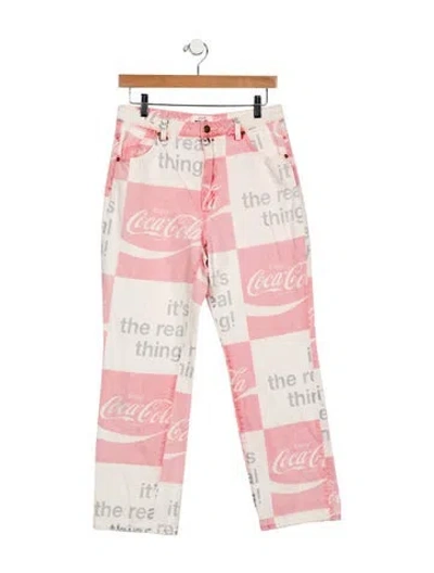 Pre-owned Rolla's Mid-rise Straight Leg Jeans In Multi