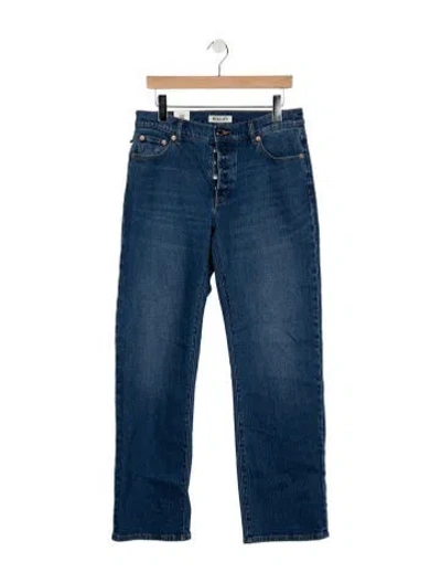 Pre-owned Rolla's Mid-rise Straight Leg Jeans W/ Tags In Blue